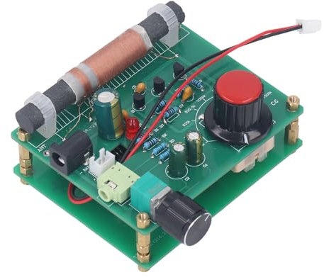 AM Transmitter, 600Khz ‑1500Khz 5‑12V Amplitude Modulation Transmitter with 3.5mm Headphone Jack, DIY AM Transmitter Micro Power Transmission for Radio Receiver Player Testing