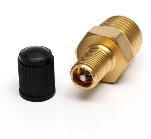 Válvula de Compresor de Aire en Latón con Núcleo Neumático y Tapas de Sellado - Ideal para Tanques de Compresores de Aire (1/4 NPT)