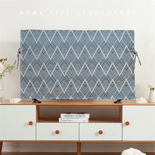 LVYUDS LCD Protettori Schermo per TV a Prova di Polvere Tutto Incluso Legare Progetto, Applicabile Televisore 26-80 Pollici Sospeso/Desktop per Interno Sale Riunioni(Blu,46-48 Inches)
