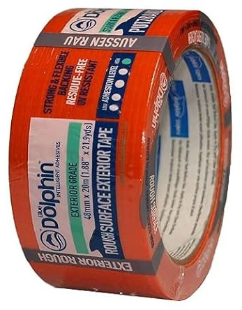 ProTec Render Supplies Rough surface - exterior tape Orange - 48mm x 50m 24 Pack