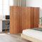 qohoio Paravent Braun 165x400 cm Paravent Outdoor Paravent Balkon Room Divider Raumteiler Trennwand Bambus
