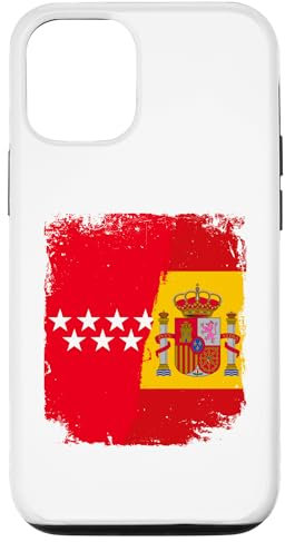 Carcasa para iPhone 14 Pro Bandera Madrid Madrileño y España Bandera Española