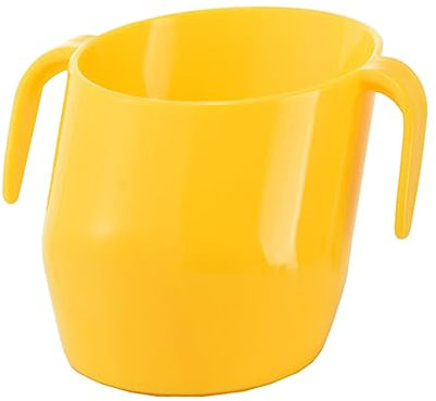 COOPHYA 1pieza Vaso De Aprendizaje Antigoteo Para Niño Niña Asas Dobles Taza De Entrenamiento De Color Amarillo Limón Para Bebés y Niño Niña Pequeños