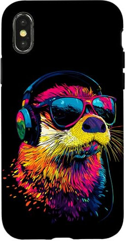 Otter mit Sonnenbrille Ich Liebe Seeotter Marder Süßer Otter Hülle für iPhone X/XS