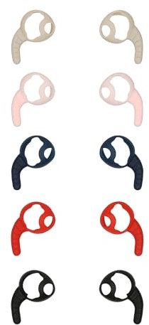 kwmobile Earbud Hooks Compatible with Beats Solo Buds - Set of 5x Earphone Holders for Running - Multicolor