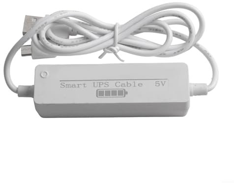 UPS Backup Battery 5V Uninterruptible Power Supply for Security Camera, Automatic Power Switching, Fast Charging, 800mAh/1200mAh/1800mAh Options, Compact ABS Design, 2-5 Hours Backup Time(1200 mAh)