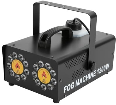 Nebelmaschine Fog Machine Fogger Smoke Machine Nebelmaschinen Tragbare Nebelmaschine Mini Nebelmaschine 1200 W 1 Liter Tank RGB Licht Bühnen Party Hochzeit DJ Show