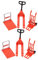 CHICAMPERA 6 Pezzi giocattolo piccolo scena costruzione kit numero notte del carrello elevatore giocattolo meccanico mini carrello elevatore giocattoli meccanici plastica Arancia