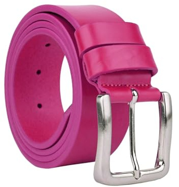 Conte Massimo Ceinture Homme en Cuir Véritable, Pièce Unique, Made in Italy, Boucle Sans Nickel, Raccourcissable, Largeur 4 cm, Livrée avec Coffret Cadeau