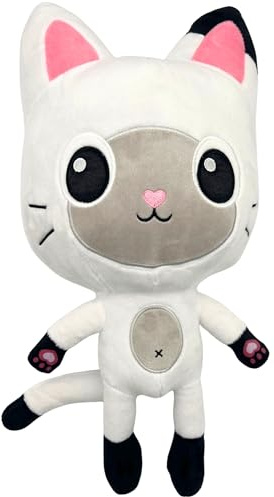 PLAY BY PLAY Gabby’s Dollhouse Plüschtiere – Gabby & Pandy Paws Katze – 46 cm Kuscheltier Set | Weiches Stofftier aus der beliebten Netflix-Serie Kinder & Fans (Panda Pfötchen)
