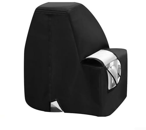 Cubierta impermeable para bomba de filtro de arena para piscina Intex Clear, tejido Oxford 420D con protección UV, cremallera y correas elásticas, 70 x 65 x 55 cm, negro