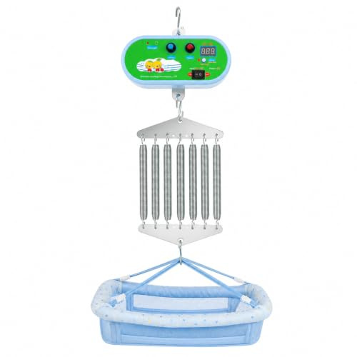 Elektrische Babyschaukel Controller, Federwiege Baby mit Einstellbar Timer, bis 20 kg, Einstellbare Federwiege Motor für Babys Federwiege