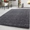 Teppium Moderner Hochflor Teppich Läufer Flur 100 x 200 cm Grau - Shaggy Flauschiger Teppich, Extra Weich und Pflegeleicht - Ideal als Bettvorleger Schlafzimmer, Küchenläufer, Wohnzimmerteppich