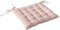 Enjoy Home, Galette de Chaise piquée, Vieux Rose, carré 38x38cm, 100% Coton, Attache par Nouettes, Idéal pour Une Assise Confortable, Collection Panama