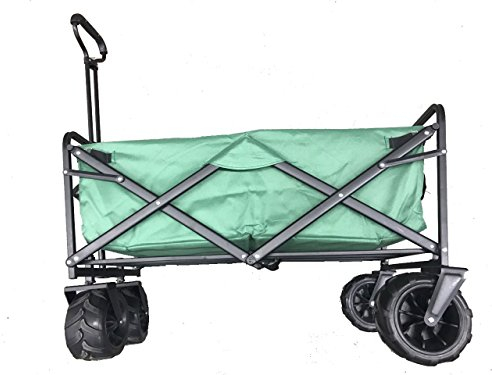 Meister BOLLERWAGEN BIG WHEEL Bollerwagen Handwagen faltbar breite Räder Grün