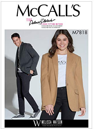 McCall Pattern Company M7818XN Schnittmuster für Damen und Herren von Melissa Watson für Palmer/Pletsch, Gr. XL-XXXL, XXL, weiß