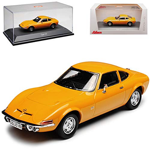 Schuco Opel GT Coupe Orange Braun 1968-1973 1/43 Modell Auto