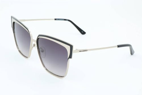 Karl Lagerfeld KL269S, Sonnenbrille aus Metall, Gold/Schwarz, Unisex, Erwachsene, Mehrfarbig, Standard