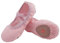 Acfoda Leinwand Ballettschuhe Mädchen Flache Ballettschläppchen Kinder Leicht Weich Schläppchen Ballerinas Tanz Gymnastik Schuhe mit Geteilter Ledersohle Rosa Gr.31