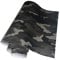 LKXHarleya Schwarz Tarnung Autofolie Aufkleber Adhesive Auto Vinylfolie Fahrzeug Lackschutzfolie Tarnung Vinyl Aufkleber für Auto Bike Motorrad Boot Laptop, 50x200cm