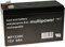 Powery Batterie au Plomb MP1236H pour UPS APC Back-UPS BK500EI 9Ah 12V (remplace Aussi 7,2Ah/7Ah), 12, Lead-Acid [ Batterie au Plomb ]