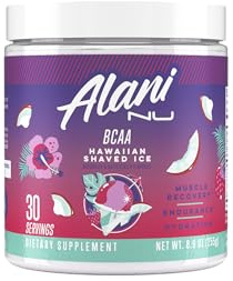 Alani Nu BCAA Hawaiian Shaved Ice | Branch Chain Essential Amino Acids | 2:1:1 Formula | Supplement Powder | Muscle Recovery Vitamins for Post-Workout | 30 Servings