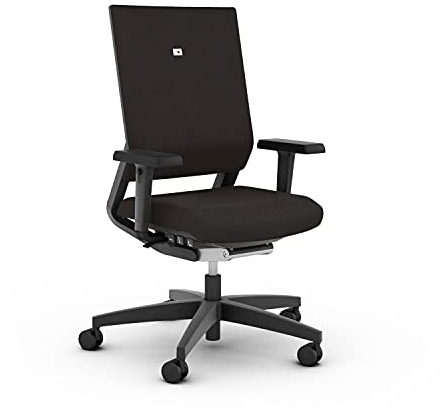 Viasit Impulse Bürodrehstuhl - das ergonomische Gesamtpaket, individuell anpassbar, hoher Sitzkomfort, ideal auch für das Home-Office (Schwarz, ohne Nackenstütze)
