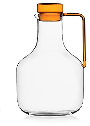 Ichendorf Milano Carafe transparente bouchon ambre collection Liberta