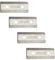 Spares2go Metal Blades compatible with Titan Garden Shredders TTB353SHR TTB355HR 64mm (Pack of 4)