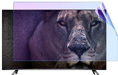 KELUNIS Anti Blue Light TV Screen Protector, Ultra-Clear Anti Glare Eye Protection Film with Screen Cleaning Kit for LCD, LED, OLED & QLED 4K HDTV,52 (1161 * 661)