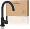 Wasserwerk WK5 Küchenarmatur - Design-Wasserhahn Küche - Schwarz Matt - 360° drehbar - Armatur mit Energiesparfunktion & Verbrühschutz - Premiumqualität Made in Germany