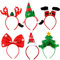 6 Stück Weihnachten Haarreifen Lustige Haarband Weihnachtlicher Haarschmuck für Party Weihnachten Accessoires Neues Jahr Kopfschmuck Kostümparty Karneval Fasching usw.