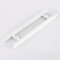 KEppd Push-Pull-Einfahrtstor, rundes Rohr, zweiseitiger Griff, Edelstahl, Innenschiebegriff für Scheunentore, weiß (Color : White, Size : 80x60cm)