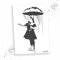LaserCad Schablonen BANKSY Streetart (B012, Umbrella Girl Nola (2 layer), DIN A2) Stencil für Graffiti, Airbrush, Kunst, Deko, zum Malen