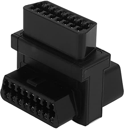 OBD2 Adapter, 16 poliger Stecker auf 2 Buchsen, Plug and Play Splitter Anschluss für Diagnose-Extender, OBD Splitter Adapter, obd2 bluetooth adapter