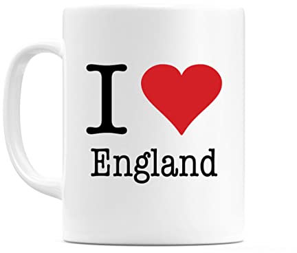 WeDoMugs I Love England 11oz Coffee Tea Mug Cup