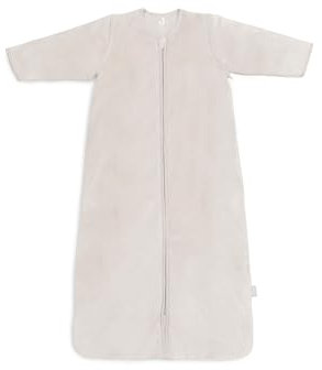 Jollein Schlafsack Baby - Velvet, Nougat - 90 cm - Baumwolle - 2.0 bis 3.0 Tog - Abnehmbare Ärmel - Baby Schlafsack - Beige