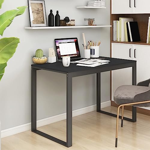 Computertisch Study Table Sekretär Schreibtisch Computertisch Schwarz 110x60x73 cm Holzwerkstoff