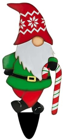 Weihnachtswichtel Hofschilder – Weihnachtswichtel Garten Hofpfähle für Rasen – Zwerge Gartendekorationen Outdoor wasserdichte Rasenschilder für Weihnachten Weg Teksome