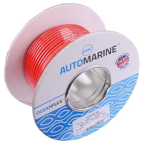 Red 4mm² Oceanflex Tinned Copper Cable 56/0.3mm 30M Automotive Marine Electrical
