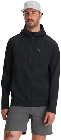 Spyder Gridweb Herren-Skijacke mit Kapuze und Reißverschluss