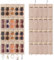 Enbagold Sonnenbrillen Organizer Sonnenbrille Aufbewahrung 20 Slots, Brillenhalter Wand Hänge Sonnenbrillenhalter Staubdichter Filz Sonnenbrille Lagerung mit 2 Häkchen, Brillen Display - Beige