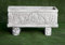AnaParra Jardinera clásica de Hormigón Pontevedra 58x22x28cm. Peso 36kg. para Exteriores, Color Envejecido