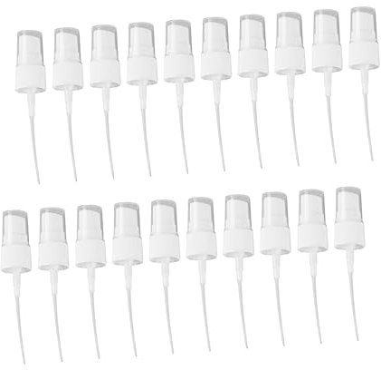 Mikinona 20stücke Tragbare Sprühflasche Pumpen Ersatz Duftspray Kopf Feiner Nebel Sprüher Zubehör Weiß Für Und Ätherische Öle