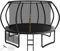 Devoko Trampoline Extérieur Ø 228/305/366/427 cm, Certifié GS, pour Enfants, avec Filet de Sécurité, Couverture de Protection, Design Citrouille, Capacité de Charge 150 kg (Noir, 427 cm / 14 FT)