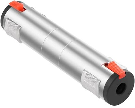 QIANRENON Bloccaggio 6,35mm femmina a femmina Stereo Adattatore Extender Presa Bloccabile 1/4 TRS 6,35mm Jack a Jack Accoppiatore Blocco 3 poli 6,35mm passante connettore, per espansione TRS/TS 6,35