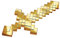 Disguise Minecraft Anniversary Gold Slick Schwert, 50 cm
