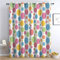 CozyRest Kinder Vorhänge Polka Dot Ösen Gardinen mit Blickdichte Thermo Vorhang Kälteschutz Blackout Curtain Kinderzimmer Schlafzimmer Ösenvorhang Bunte Punkte H 160 x B 70 cm
