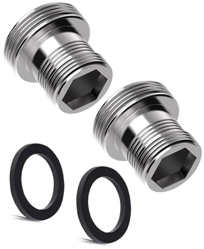 IPNSDON Adaptador para grifo de 2 piezas M18 a M22 - Adaptador de 2 piezas de doble rosca para filtros de agua aireadores de cocina (M18-M22) con rosca externa M18 y M22