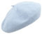 Melegari Baskenmütze für Damen | 100% Wolle | Margie Beret | Made in EU, Hellblau 983, One size